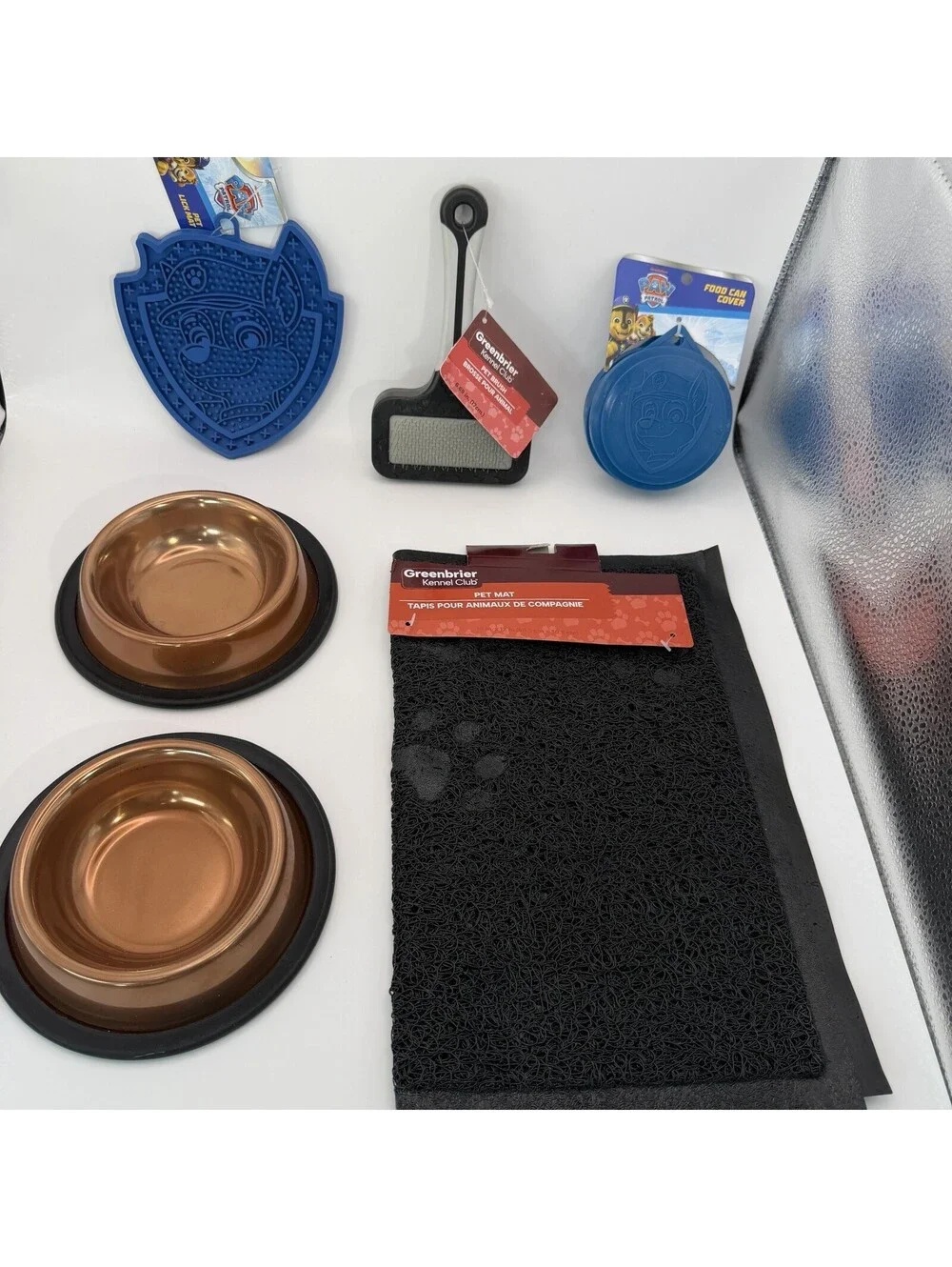 Pet Feeding Set Choose Design Bowl Mat Collapsible Bowl Paw Patrol TMNT Smurf